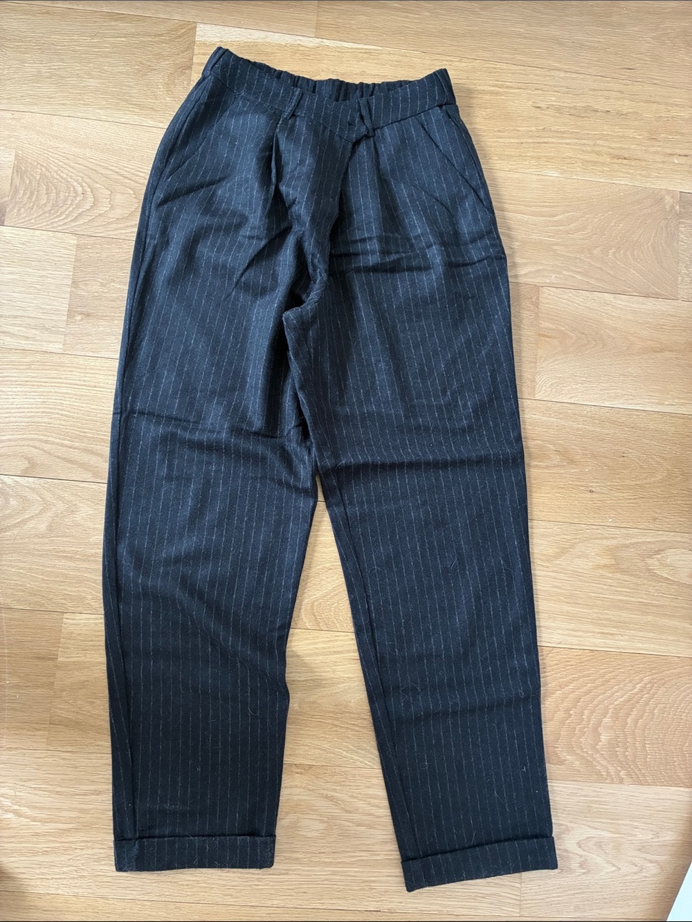 Kookai Women’s Charcoal Pinstripe Pants